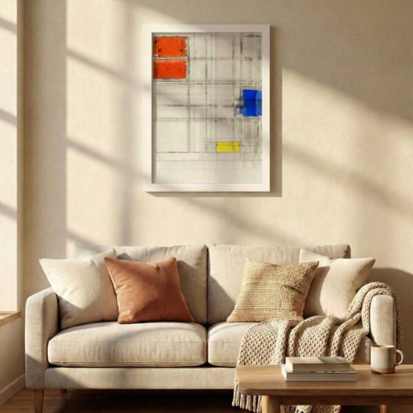 Composition in Red & Blue