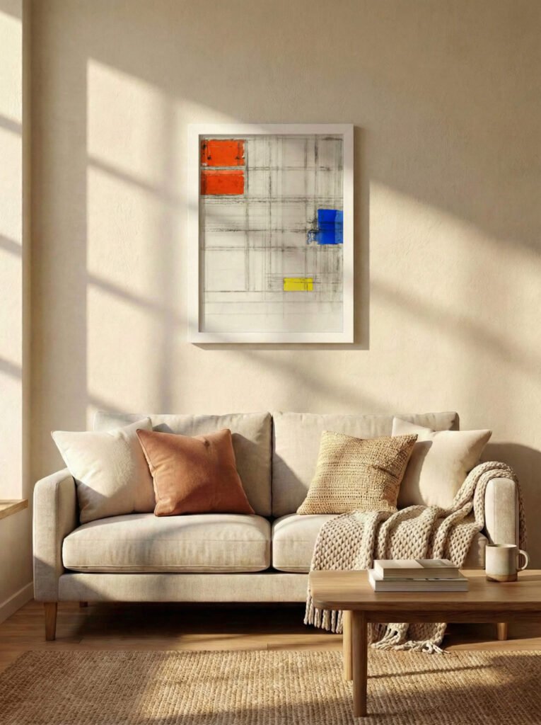 Composition in Red & Blue