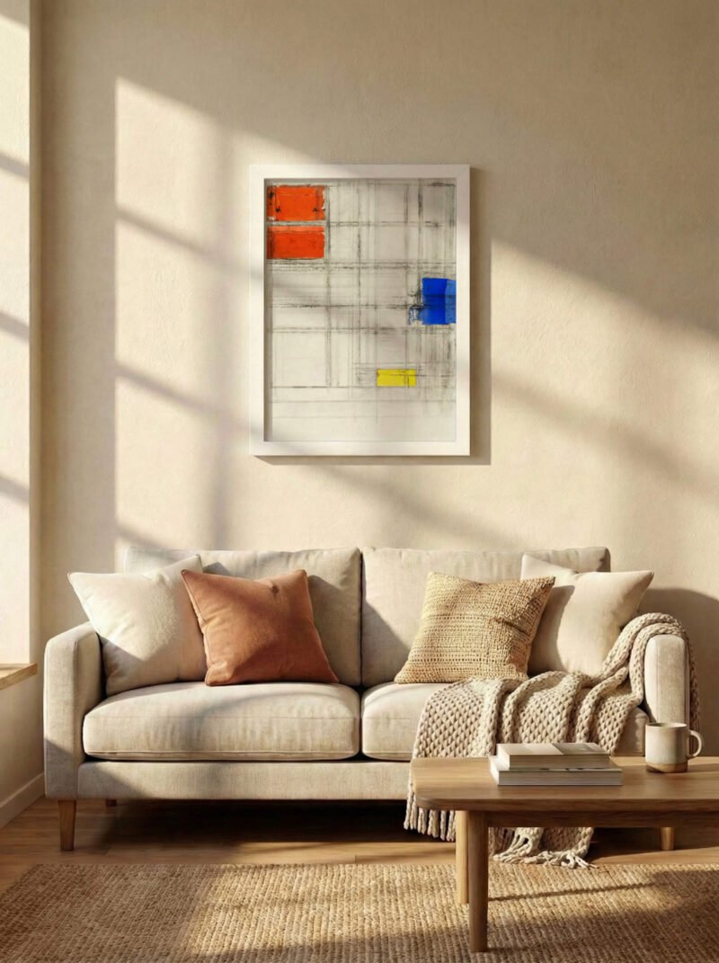 Composition in Red & Blue