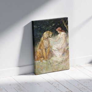 lady-with-tiger-2-canvas-minimalistfloor Lady with Tiger