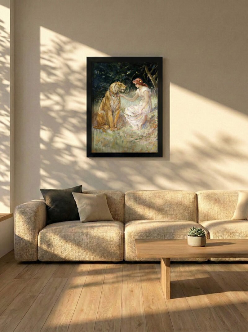 lady-with-tiger-5-black-livingroom Lady with Tiger